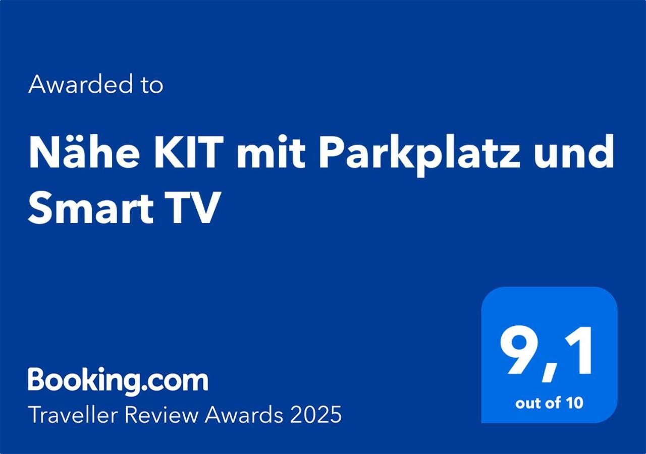Naehe Kit Mit Parkplatz Und Smart Tv Karlsruhe Exterior foto